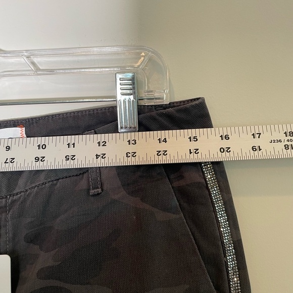 Sundry For Anthropologie Camo Le Soleil Pants Womens Sz 27 Crystal Stripe $198 - Picture 9 of 16